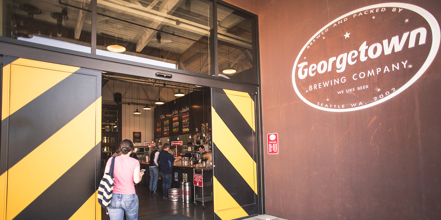 the front door to georgetown brewing company