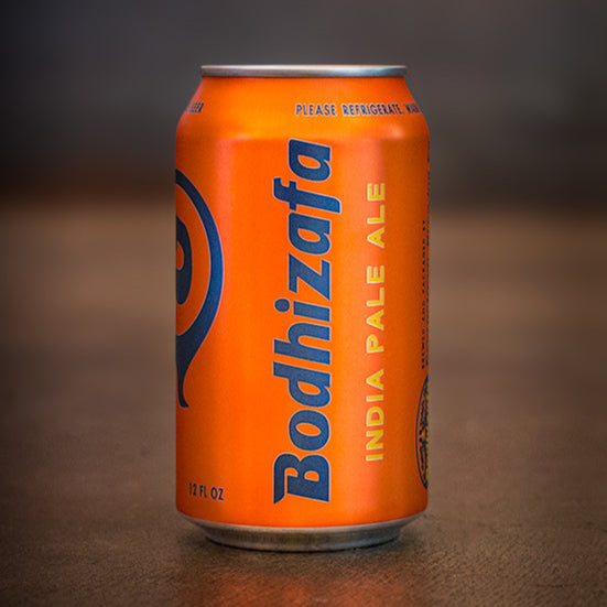 can of bodhizafa on the georgetown brewery floor