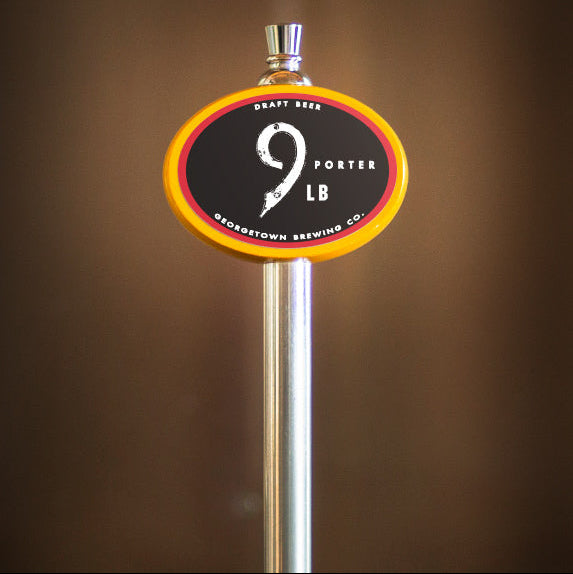 Draft tap handle for 9lb porter by georgetown brewing co.