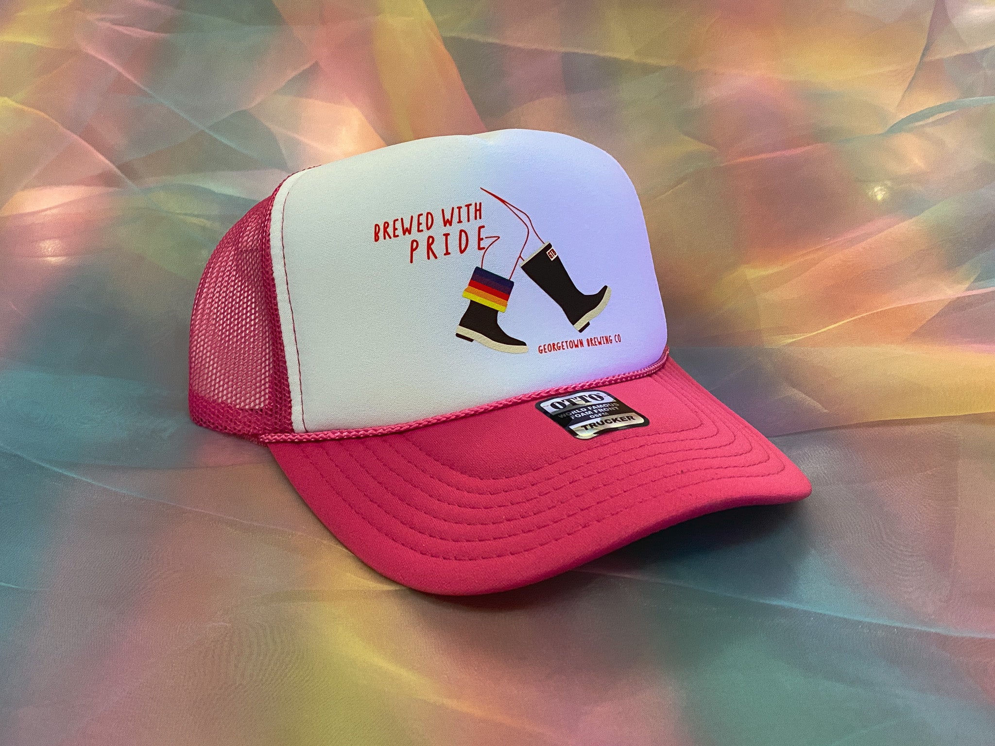 Brewed with Pride foamy trucker