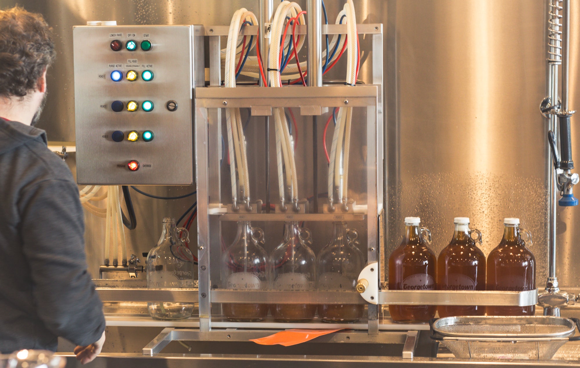 custom automatic grower cleaner and filler machine