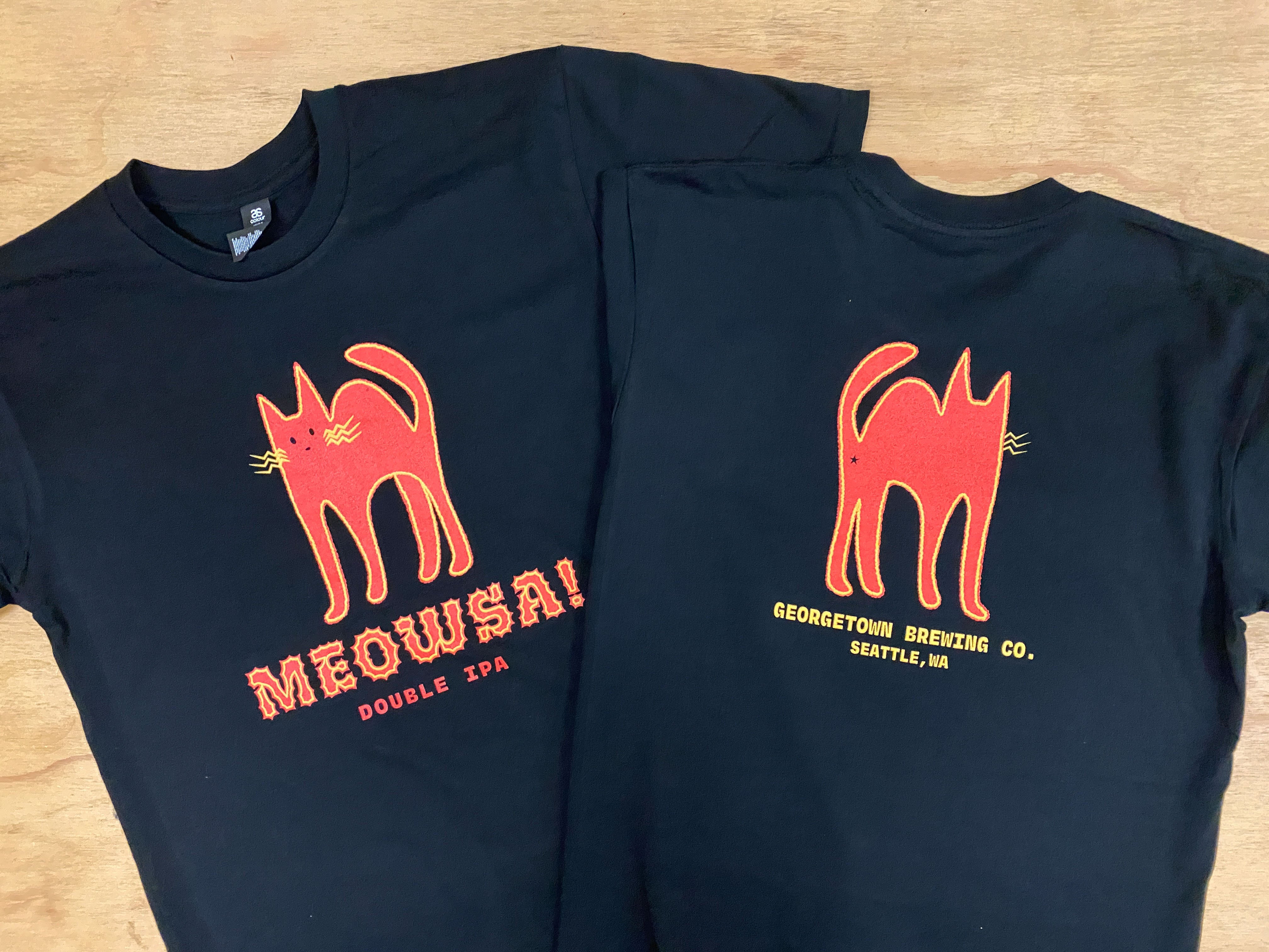 Meowsa! DIPA Short Sleeve T-shirt – Georgetown Brewing Company