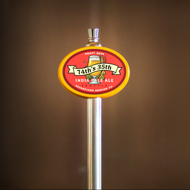tap handle for 74th Street Alehouse beer 