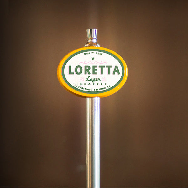 Loretta Lager tap handle