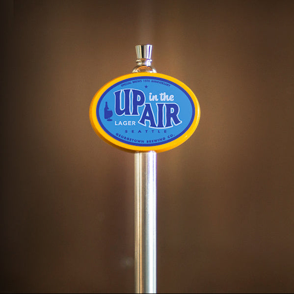 Up in The Air Lager tap handle